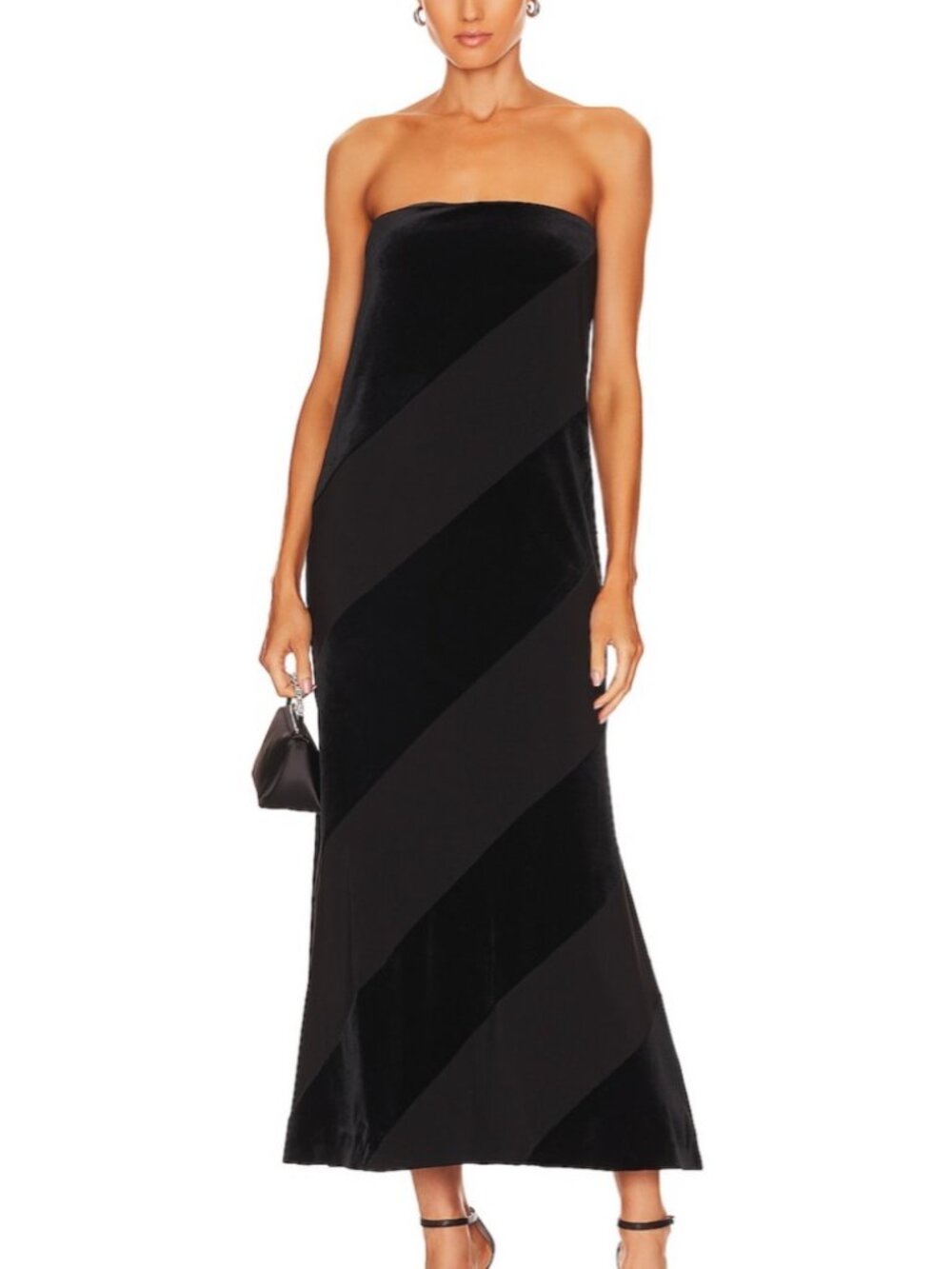 Norma Kamali Spiral Strapless Dress